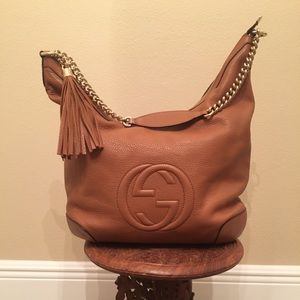 Gucci Soho Large Pebbled Leather Hobo
